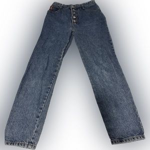 Vintage 90’s Bogo Jeans. Button fly, jeans sz 9, 27” inseam